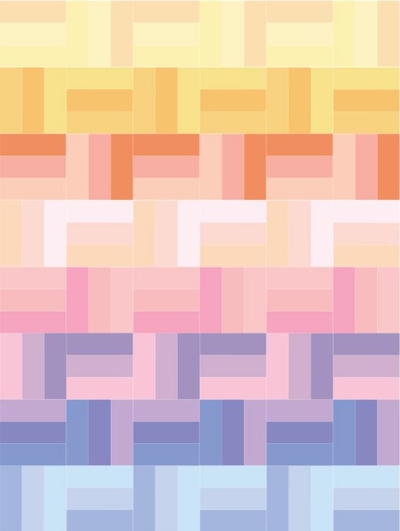 Spring Pastels Rail Fence Quilt Pattern Spring Pastels Rail Fence Quilt Pattern