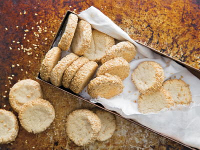 Tahini Shortbread Cookies Tahini Shortbread Cookies