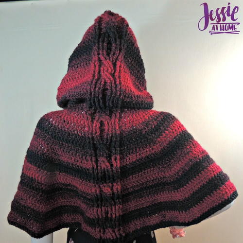 Hooded Cabled Cape Hooded Cabled Cape