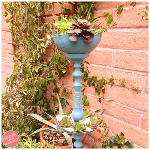 Vintage Candlestick Garden Plant Stand Vintage Candlestick Garden Plant Stand