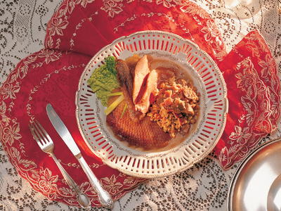 Stuffed Duck with Napa Cabbage Stuffed Duck with Napa Cabbage