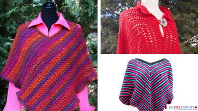 16 Free Crochet Poncho Patterns 16 Free Crochet Poncho Patterns