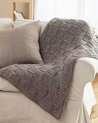 Basketweave Twists Afghan