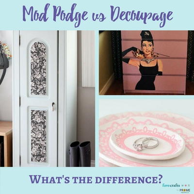 Mod Podge vs Decoupage Mod Podge vs Decoupage
