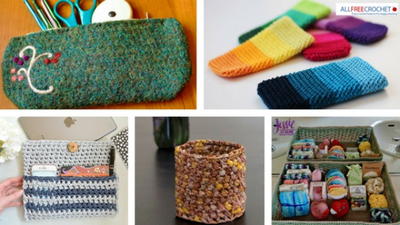 18 Crochet Storage and Crochet Organizer Patterns 18 Crochet Storage and Crochet Organizer Patterns