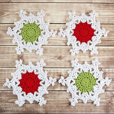Snowflake Coasters Snowflake Coasters