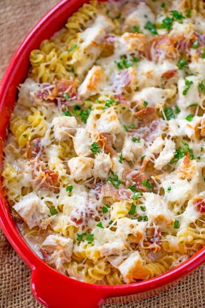 Chicken Bacon Ranch Pasta Bake Chicken Bacon Ranch Pasta Bake