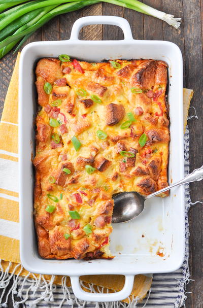 Overnight Southern Biscuit Ham and Egg Bake Overnight Southern Biscuit, Ham and Egg Bake