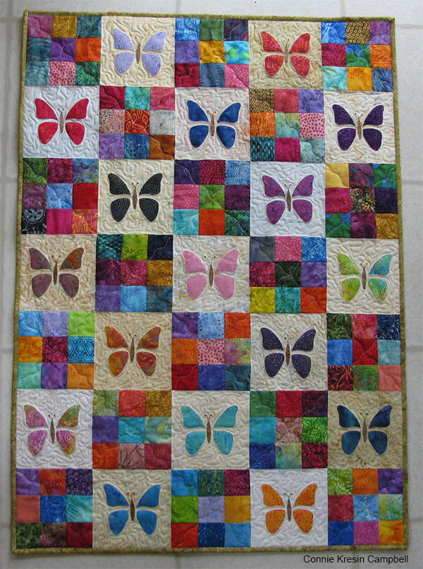Scrappy Butterfly Baby Quilt Tutorial Scrappy Butterfly Baby Quilt Tutorial