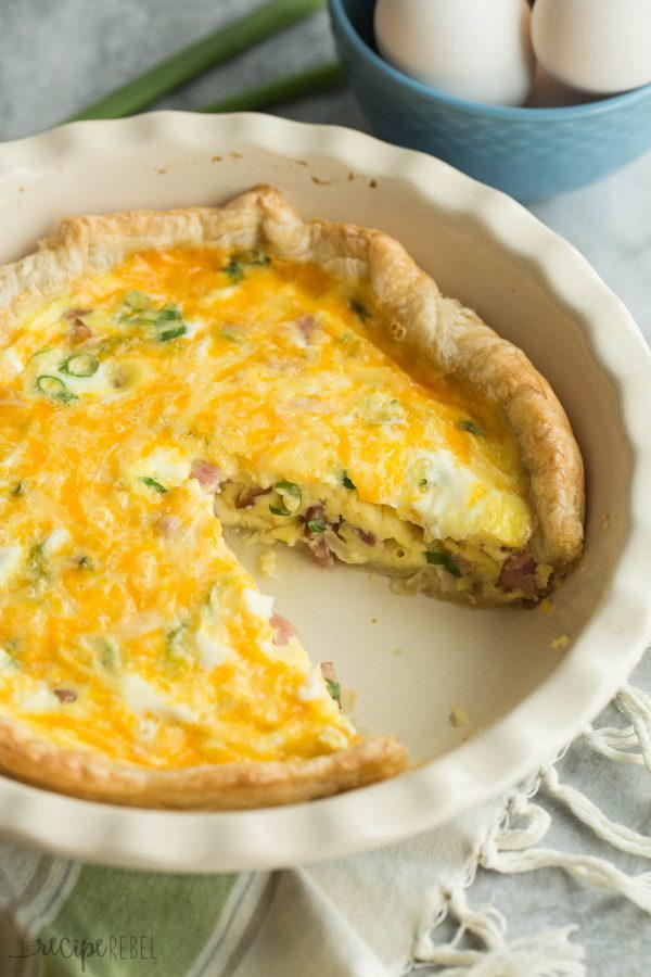 Puff Pastry Ham and Cheese Quiche Puff Pastry Ham and Cheese Quiche