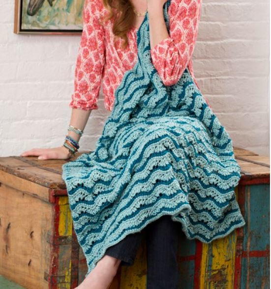 Sea Foam Tunisian Throw Sea Foam Tunisian Throw