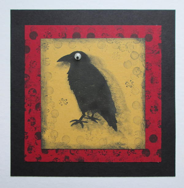 Grungy Crow Card Grungy Crow Card