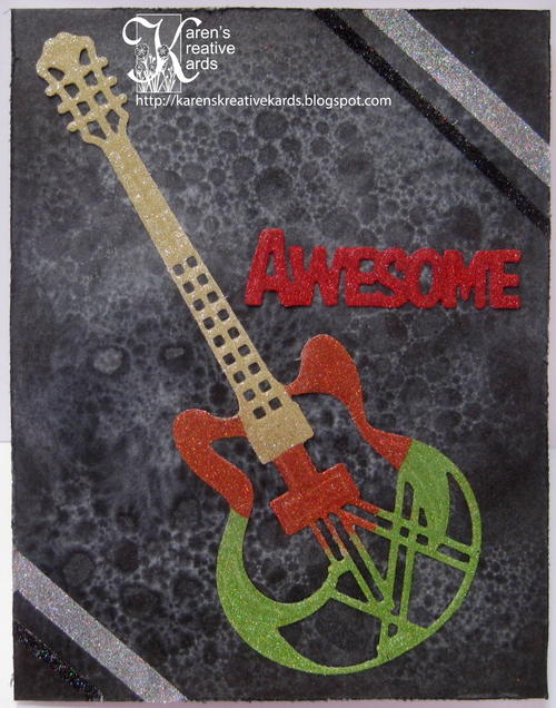 Awesome Soap Bubbles and Glitter Card Awesome Soap Bubbles and Glitter Card