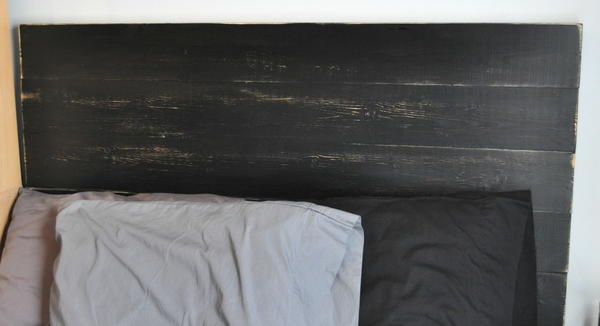 Painted Planked DIY Headboard Painted Planked DIY Headboard