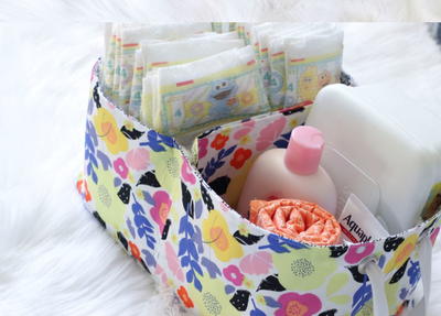 Divided Basket and Changing Pad Pattern Divided Basket and Changing Pad Pattern