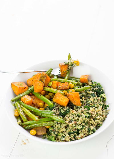 Turmeric Roasted Sweet Potato Green Beans Turmeric Roasted Sweet Potato Green Beans