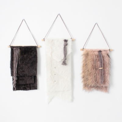 Faux Fur DIY Wall Hangings Faux Fur DIY Wall Hangings