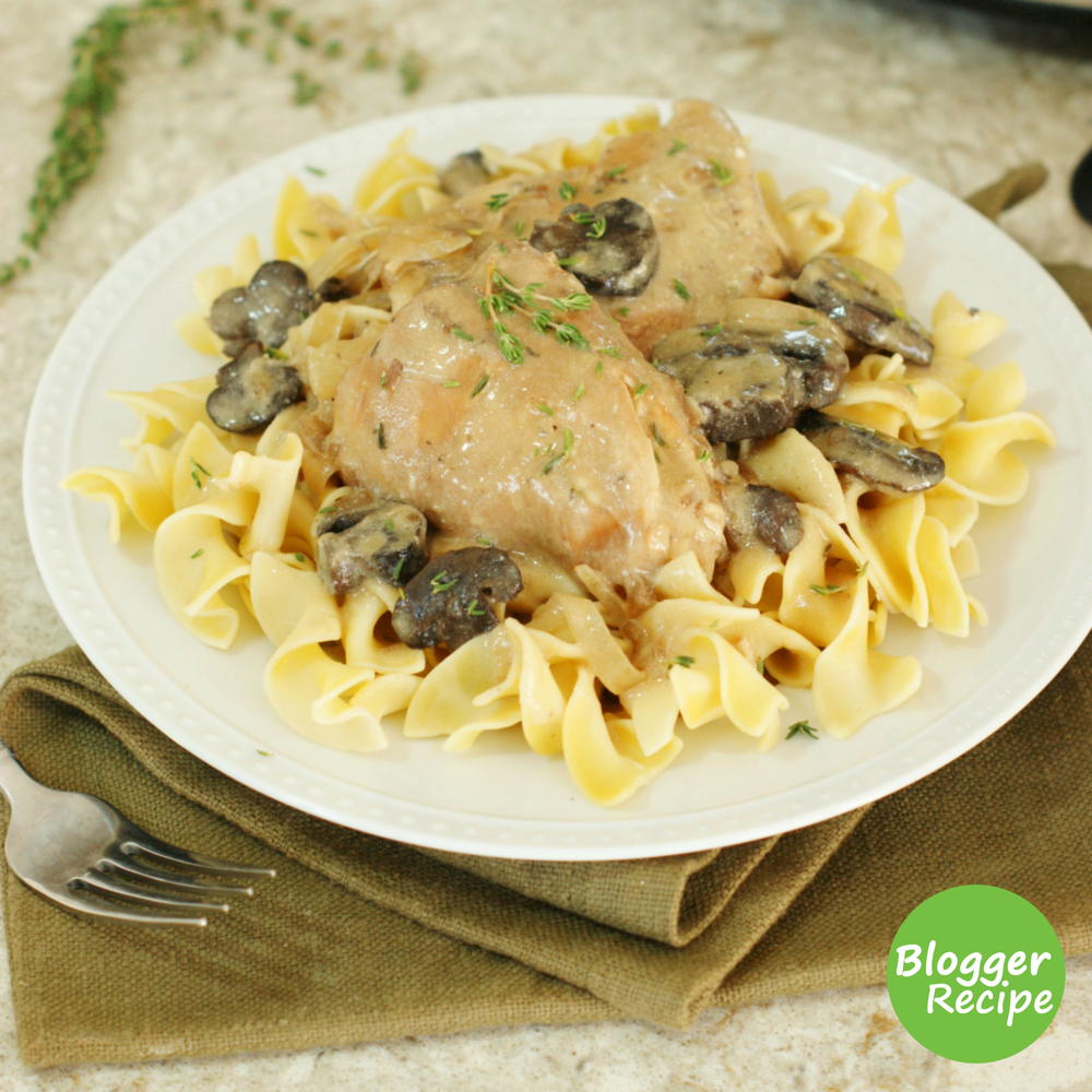 Slow Cooker Chicken Stroganoff