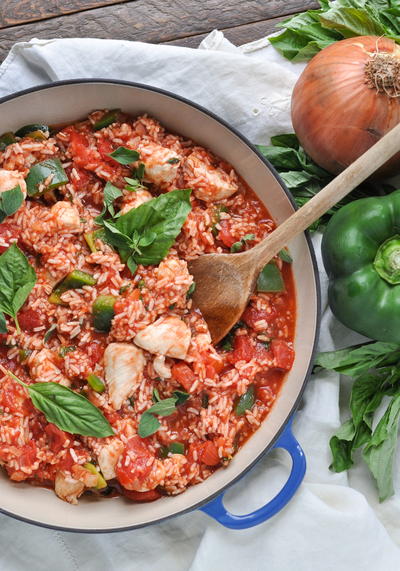 20-Minute Chicken Cacciatore with Rice 20-Minute Chicken Cacciatore with Rice