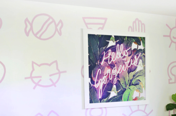 Painted Printed DIY Wallpaper Painted Printed DIY Wallpaper