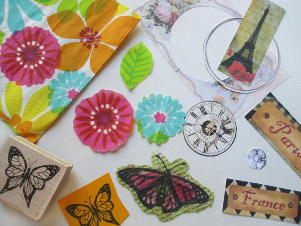 Examples of cut out images used for decoupage projects on glass and other non-porous surfaces. Examples of cut out images used for decoupage projects on glass and other non-porous surfaces.