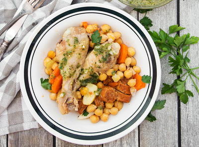 Spanish Chicken and Chickpea Stew Spanish Chicken and Chickpea Stew