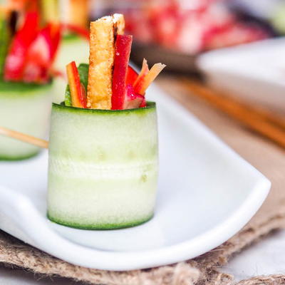 Vegan Asian Cucumber Rolls Vegan Asian Cucumber Rolls