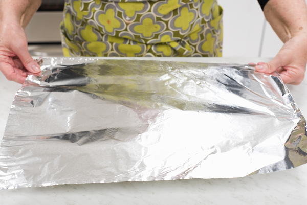 Foil-Wrapped Glass Casserole Pan Foil-Wrapped Glass Casserole Pan