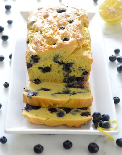 Keto Blueberry Lemon Bread Keto Blueberry Lemon Bread