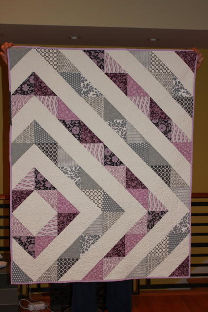Shiner's View Purple Diamond Quilt Shiner's View Purple Diamond Quilt