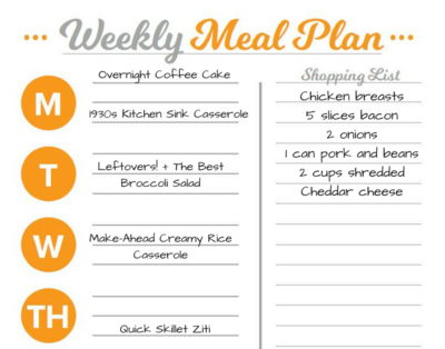 RecipeLion Meal Planner Template RecipeLion Meal Planner Template