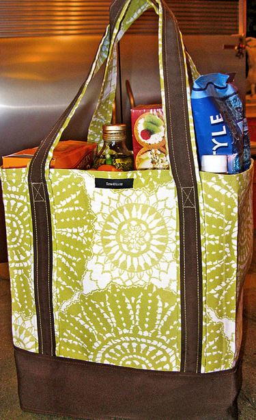 EZ Grocery Bag Tutorial | AllFreeSewing.com