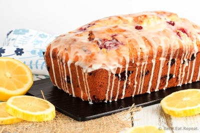 Glazed Raspberry Lemon Bread Glazed Raspberry Lemon Bread