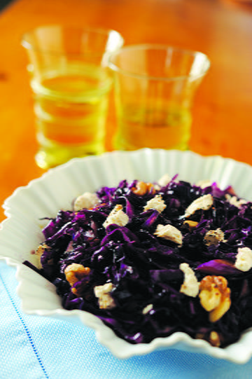 Purple Cabbage and Goat Cheese Saute Purple Cabbage and Goat Cheese Saute