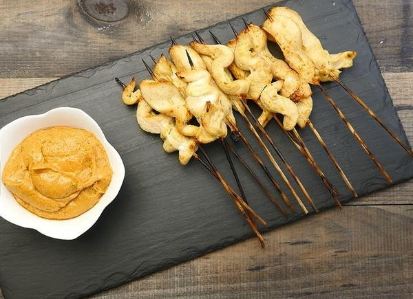 Chicken satay skewers Chicken satay skewers