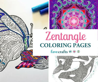 16 Zentangle Coloring Pages | FaveCrafts.com