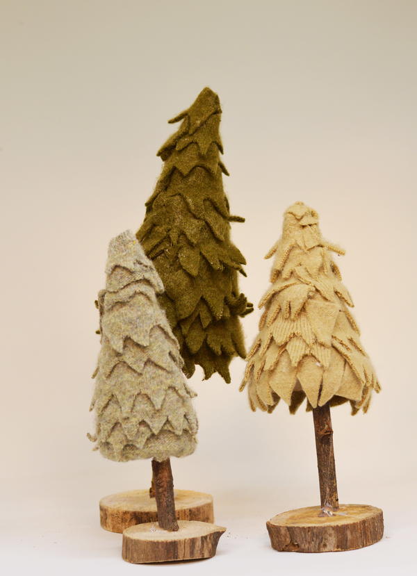 Re-Purposed Sweater Christmas Trees Re-Purposed Sweater Christmas Trees