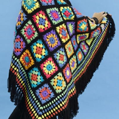 Bright Granny Squares Throw Bright Granny Squares Throw