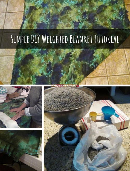 Simple DIY Weighted Blanket Tutorial Simple DIY Weighted Blanket Tutorial