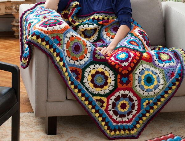 I Love Color Crochet Afghan I Love Color Crochet Afghan