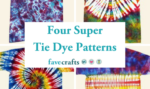 Four Super Tie Dye Patterns Four Super Tie Dye Patterns