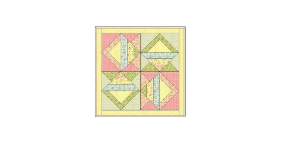 Faded Easter Baskets Quilted Table Topper Faded Easter Baskets Quilted Table Topper