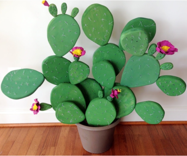 DIY Foam Flowering Cactus DIY Foam Flowering Cactus