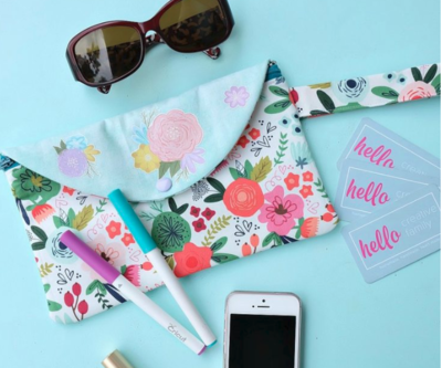 Cricut Wristlet Clutch Tutorial Cricut Wristlet Clutch Tutorial