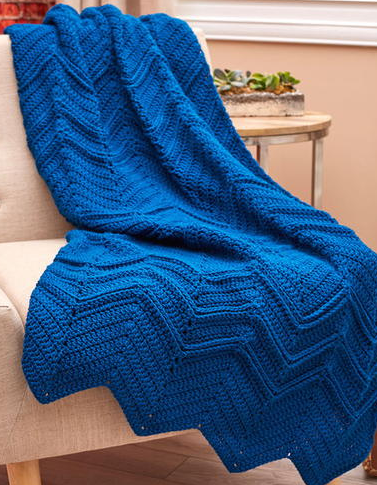 Elegant Blue Ripples Throw Elegant Blue Ripples Throw