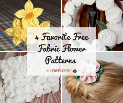 4 Favorite Free Fabric Flower Patterns 4 Favorite Free Fabric Flower Patterns