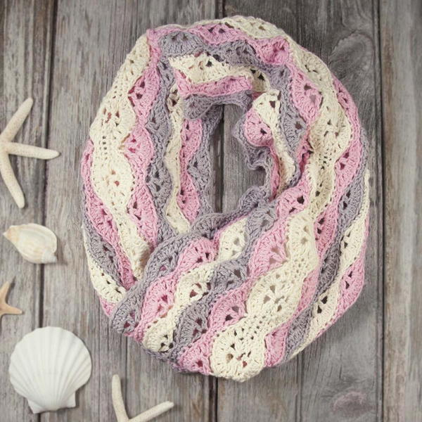 Perfectly Pastel Seashells Cowl Pattern Perfectly Pastel Seashells Cowl Pattern