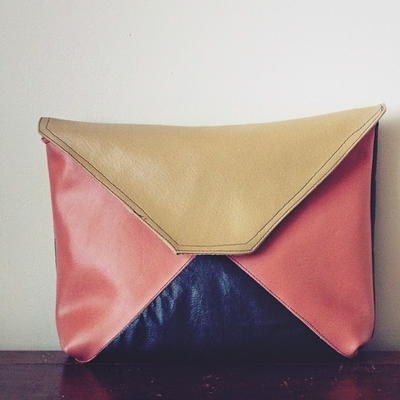 Easy Colorblock Clutch Tutorial Easy Colorblock Clutch Tutorial