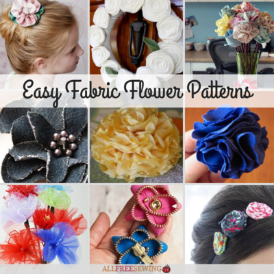25 Easy Fabric Flower Patterns