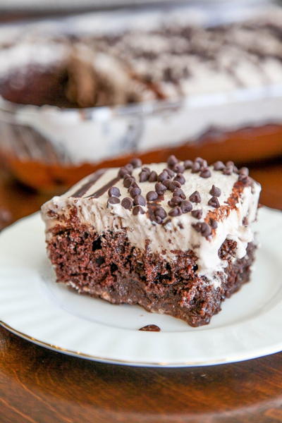 chocolate poke cake